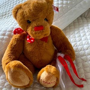 Godiva teddy bear! For Valentine’s Day comes with smaller mesh bag .